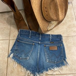 Wrangler high waist cut offs! Must have shorts!